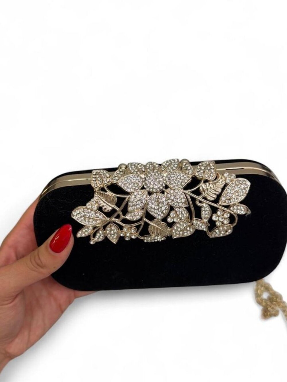 Black Velvet Clutch